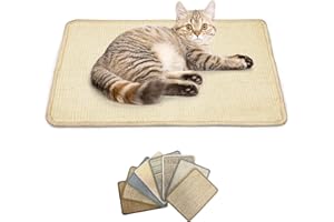 BAGUUARAY Tappetini Tiragraffi per Gatti, 30×40CM Tampone Antiscivolo in Sisal Naturale Macinazione Artigli Tampone per Gatti Può Proteggere Divani, Tappeti e Poltrona (Colore Casuale)