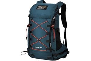 MOUNTAINTOP 35L Sac à Dos de Randonnée avec Housse de Pluie Sac à Dos Trekking Femme Sac à Dos Voyage Homme Sacs pour Camping Trekking Sports de Plein Air, 50 x 30 x 18 cm