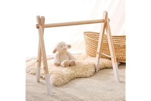 Promise Babe Spielbogen Baby Holz Baby Gym Holz Baby Spielbogen Neugeborenen Spielzeug Spielbogen Activity Center Baby Weiß Design Abnehmbar Spielebogen Babies Holz Kinderzimmer