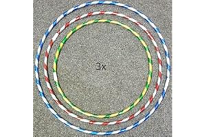 dpny 3x kids adult Weight Loss Sports hoola Hoop Series With Sharpener Exercise Fitness Gym Workout small medium and large, PLUS FREE, SKIPPING ROPE