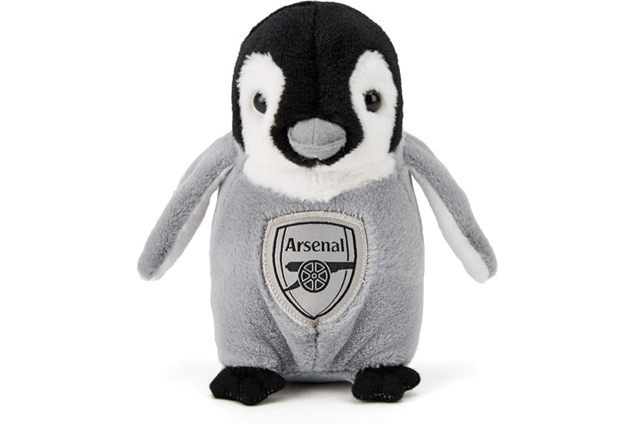 The Gift Scholars Arsenal FC 22cm Penguin Plush: Officially Licensed Eco-Friendly Football Soft Toy, Ideal Present for Gooners Both Young and Old