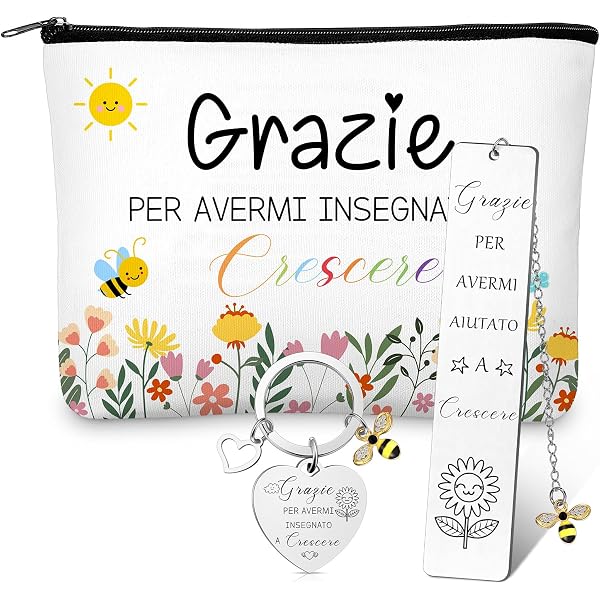 Portachiavi Di Ringraziamento Per Insegnanti – Regalo Per Fine Anno, Festa Insegnante, Maestre E Maestri