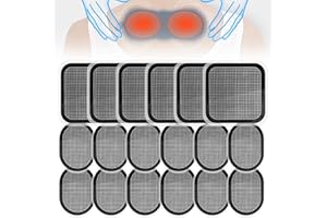 YOYIAG Replacement Gel Pads Set: 18 Pieces Electrodes Pads Compatible with Belt, Compatible with Abs Belt, Updated Electrodes Body Pads Gel Adhesive
