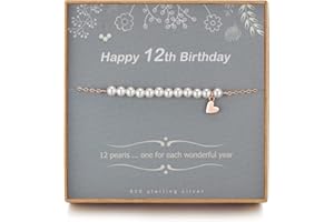 TISSGIRL 12 Year Old Girl Gifts - Sweet Pearl Bracelet Gifts for 12 Year Olds Girls, Adjustable Pearl Bracelet, Presents for 12 Year Old Girls Ideas