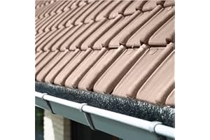 HOCHEPIED BVBA 10 Meter Dachrinnenbürste 100 cm - Ø15 cm, Dachrinnenbürsten, Laubschutz, Marderschutz, Rinnenraupe, Dachrinnenschutz, Schutz vor Marder und anderen Ungeziefer