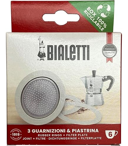Filtre Bialetti 6 Tasses Joint Et Filtre Bialetti Pour Cafetière