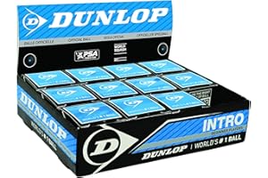 DUNLOP SPORTS DUNLOP Squash Balls Intro Blue, for Beginners and Hobby Players