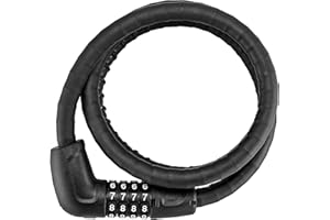 ABUS Candado de Cable blindado Steel-O-Flex Tresorflex 6615C + Soporte SCLL – Candado de combinación de Cable de Acero con Tanque de Acero – Nivel de Seguridad 5