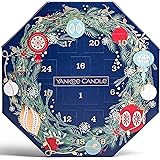 Yankee Candle Calendario Dell'Avvento A Ghirlanda, Set Regalo Candele Profumate, 24 Tea Light E 1 Portacandele In Vetro, Coll