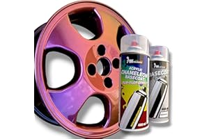 PMColours Flip Flop Peinture Multi-couleur Effet Caméléon BOURGOGNE (bordeaux/or) Kit, (1x Flip Flop 400 ml Aérosol + 1x de base noir 400 ml Aérosol)