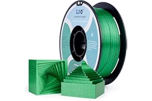 ZIRO Glitter PLA Filament 1.75mm, 3D Printer Filament PLA 1.75mm Diamond Series 1kg/2.2lbs, Compatible with FDM 3D Printers, Diamond Emerald Green