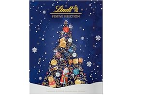 Lindt Festive Selection Advent Calendar 2023 | Large 296 g | A Selection of 24 Lindt Chocolate festive favourites for Him and Her