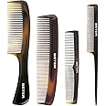 Beter De Luxe Pack of 4 Professional Combs For All Hair And Style Types