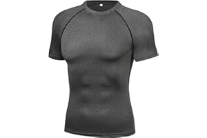 Crewhpo Oddychająca męska koszulka kompresyjna na siłownię szybkoschnąca koszulka sportowa z długim rękawem do jazdy na rowerze Jogging Fitness M-3XL