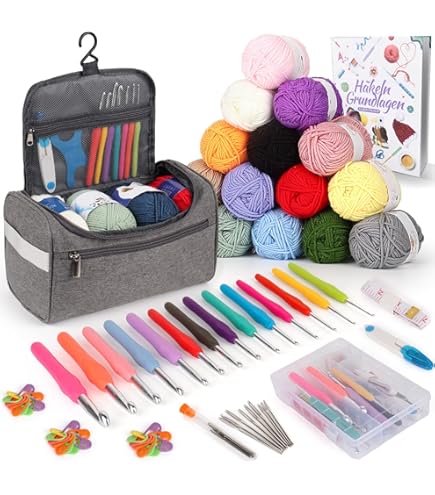 Kit De Crochet Crochets Ergonomiques En Silicone 9 Pièces Ensemble De