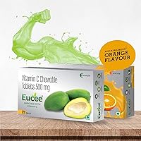 Eucee Vitamin C chewable Tablets 500 mg-Immunity-antioxidant-skincare(120 tablets) (Green Mango)