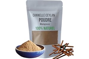 MON EPICERIE FINE GOURMET Mon Epicerie Fine. CANNELLE DE CEYLAN en poudre - Sélection gourmet - Madagascar 100% Naturel - 100g - Sachet ZIP refermable