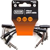 MXR JIM DUNLOP Şerit Yama Kablosu 3 "| 3"-3 Paket, 1/4-İn&ccedil; Dik A&ccedil;ı (3PDCPR03)