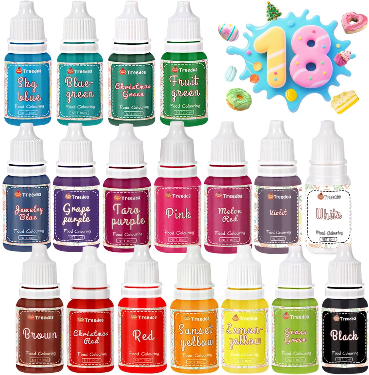 Avis d'Expert & Test Approfondi : Voedselkleurstof 18 kleurstoffen x 10 ml vloe (Sélection)