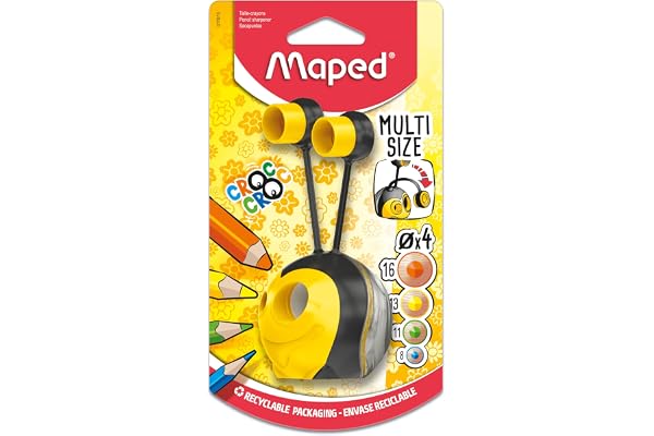 Maped 17810 Taille-crayon à 4 trous - Motif abeille