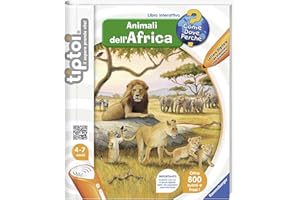 Ravensburger Italy 00631 - Ravensburger 00631 Libro tiptoi Animali dell'Africa, Colori Assortiti