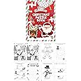 HENBRANDT 12 x Mini Christmas Puzzle Book for Kids A6 Activity Book Colouring Book Wordsearch Fun Party Favour Stocking Fillers Xmas Colouring Books for Boys and Girls