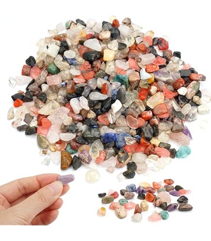 Gravier Décoratif Naturel 950g - Pierres Colorées Pour Pots De Fleurs, Aquarium, Jardin