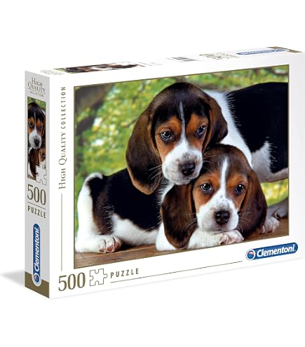 Puzzle Castorland pièces de puzzle Pup en fleurs roses 180