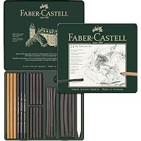 Fusains Naturels Faber-Castell Pitt - Lot De 6 Diamètres 6-11mm