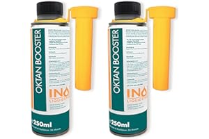 INOX-LIQUIDSYSTEMS INOX® Additif pour Carburant Booster, 2 x 250ml - d'indice d'octane Convient à Tous Les Moteurs à Essence