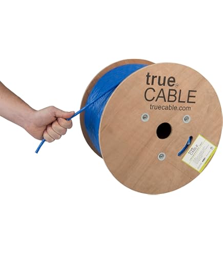 Panduit PUR6AV04BU-G Copper Cable, Cat 6A, 23 AWG, U/UTP, CMR