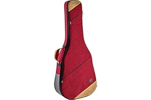 Ortega Guitars Guitar Soft Case - Dreadnought - Tasche für Akustik Gitarre - Höhe 107 cm - Breite 42 cm - Baumwolle / Leinen, Rot (OSOCADN-BX)