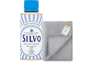 AVATOPIA Premium Silver Polish & Microfibre Cloth Set | Silver Cleaner for Silverware & Jewellery | Chrome Cleaning Products & Silver Cutlery Cleaner | All Purpose Metal Polish 175ml for Gold & Aluminium