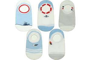 ANIMQUE Niños Bebé Calcetines Invisibles 2-10 Años Niñita Niñito Calcetines Cortos de Algodón Antideslizante Calcetines de Tobillo Transpirable Cómodo