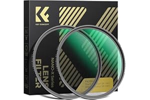 K&F CONCEPT Filter 67mm Black-Mist 1/4 & Black-Mist 1/8 Black Promist Filtersets Black Diffusion für Videoaufnahmen/Portraitfotografie (Nano-Xcel)