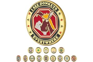 LULUCIRCLE Poker Guard, Weights for Poker, Poker Gifts for Men, Poker Card Protector, Poker Accessories, Coin Collectibles, Poker Chips Coin with Plastic Case