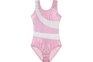 Mulnall Gymnastics Leotards for Girls Sparkly Tumbling Dance Leotards Kids 2-10Years