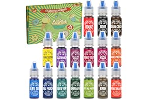 Colorante Alimentare Liquido,Jelife 16 Colori Coloranti Alimentari per Cuocere,Uovo,Colorazione della Torta,Decorare,Glassare,Biscotto,Macaron,Pistola a Spruzzo,6 ml/Flaconi