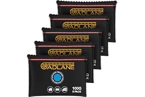 GADLANE Återanvändbara avfuktningspåsar för bil 100 g - 5-pack absorberare för bilkondensering - eliminerar imma på vindrutor/fönster, absorberar fukt i bilar, husvagnar, skåpbilar, hem, garderob