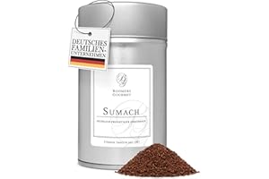 ‎BOOMERS GOURMET Boomers Gourmet - Sumac Spice Sumac Fruit Ground for Oriental Kitchen According to Ottolenghi - Spice Jar 11.5 cm - 100 g
