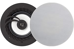 LITHEAUDIO Lithe Audio 9" IP44 Ceiling Speaker (01557) (single Passive), 60W RMS, 6.5” Woofer, 2-way, Passive IP44, Works with Any Amplifier, Perfect for Bathrooms