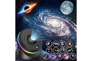 ASTARAMA Projecteur Ciel Etoile,4K HD Planetarium Projecteur avec 13 Disques de Film,Rotatif 360° Projecteur Galaxie Veilleuse Etoile Projection avec Minuteur & Météore Dynamique pour Décoration Chambre