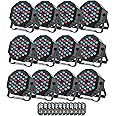 U`King 12 Pack RGB 36 LED Stage Lights with Remote Control, 72W LED Par Can Light Console 7CH Control, 7 Modes Disco Lights for Parties Wedding Club Party Concert Bars Show