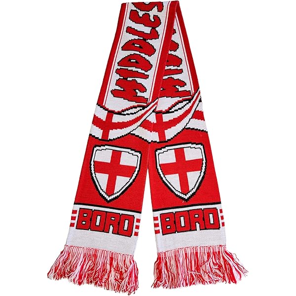thumbnail image 2 of Atletico Madrid Soccer Fan Scarf - Premium Acrylic Knit In Team Colors Red White Blue 2 of 12