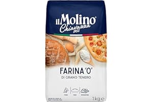 il Molino Chiavazza Type '0' Soft Wheat Flour 1kg | Italian Type 0 Strong Bread Flour | Multipurpose Flour Ideal for Breads, Pizza & Focaccia