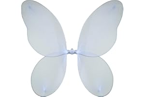Topkids Accessories Grandes ailes de fée pour adultes et grands enfants, costume de fée clochette, ailes de fée des dents pour enfants