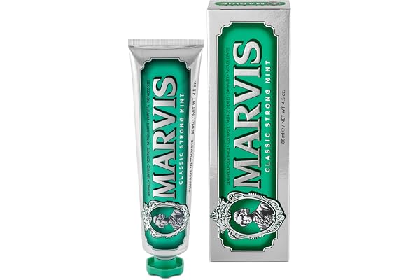 Marvis Dentifrice Menthe Forte Classique, 85ml, Dentifrice aromatisé sensationnel pour une fraîcheur longue durée