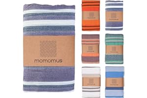 MOMOMUS Lightweight Extra Large Picnic Blanket for the Beach - XXL, with Fringes, Compact - Sandless Beach Mat, Sandproof Beach Blanket - Lilac, 210x240 cm