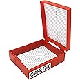 Comet Slide Box with Hinged Cover, 25 Slide Capacity - Polypropylene Microscope Slide Box