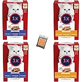 Wet Cat Food Bundle with Mon Petit Poultry and Fish Flavours Pack of 4 Total of 24 Servings x50 grams and UbiPet Catnip 5 gra